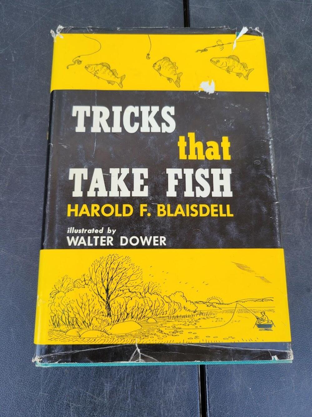Vintage Tricks That Take Fish Harold F Blaisdell 1969 HC DJ USA Illus Book